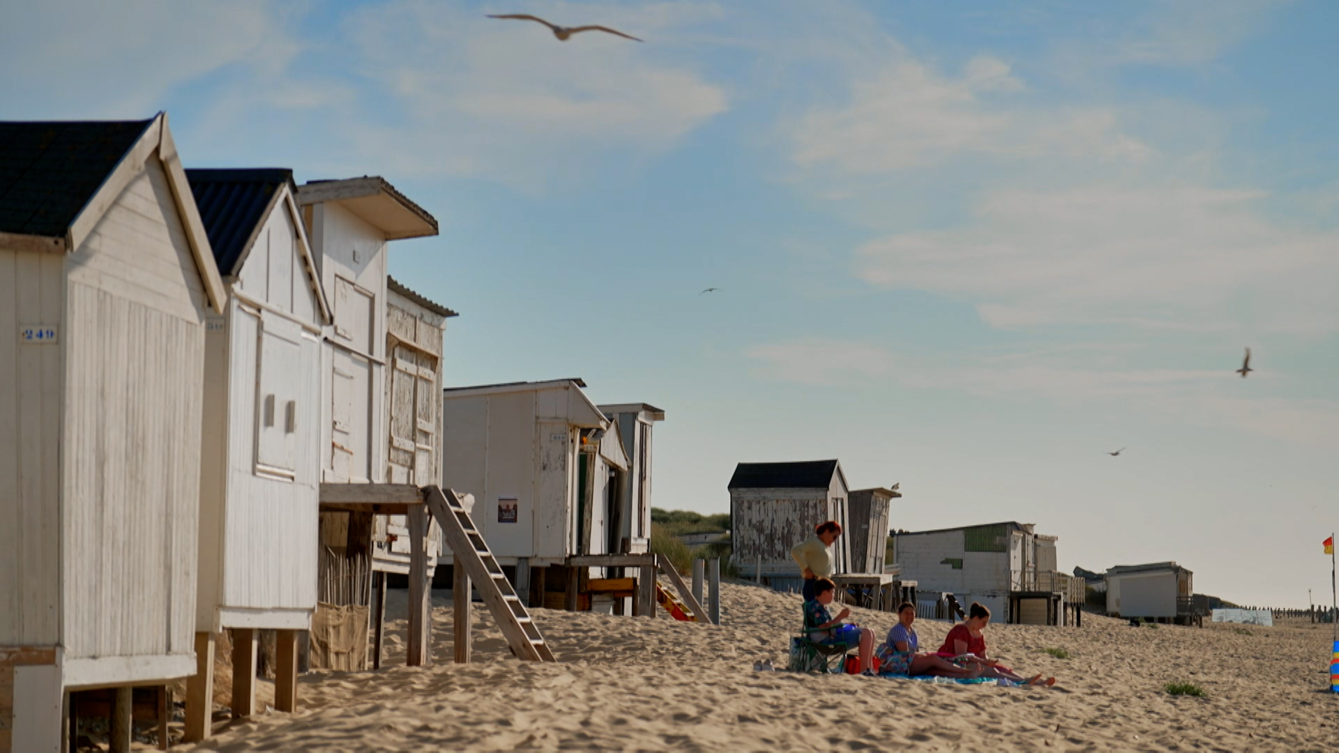 Les cabines de plage font de la résistance